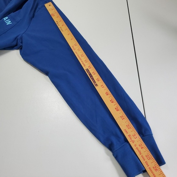 Chubbies Mens Graphic Long Sleeve Shirt Large Blue Skipper Dave Boating Casual - Picture 8 of 10